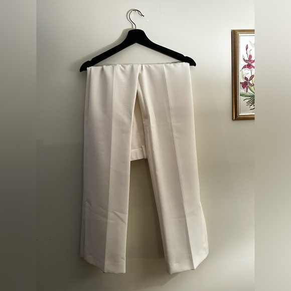 ZARA White Dress Pants with Kickflare and Slits at Bottom | Women’s Size XS - Picture 3 of 8